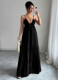 Elegant And Graceful Suspender High-End Long Dress