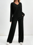 Autumn And Winter Fashionable Casual Women's Home Wear Two-Piece Suit