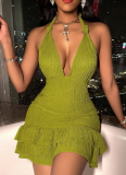 Summer Halterneck Sexy Sleeveless Tube Top Dress