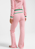 Casual Stripe Zipper Hooded Long Sleeve Two Pieces
