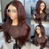 Big Wave Long Curly Hair Lace Front Wig Synthetic Fiber Full Head Cover