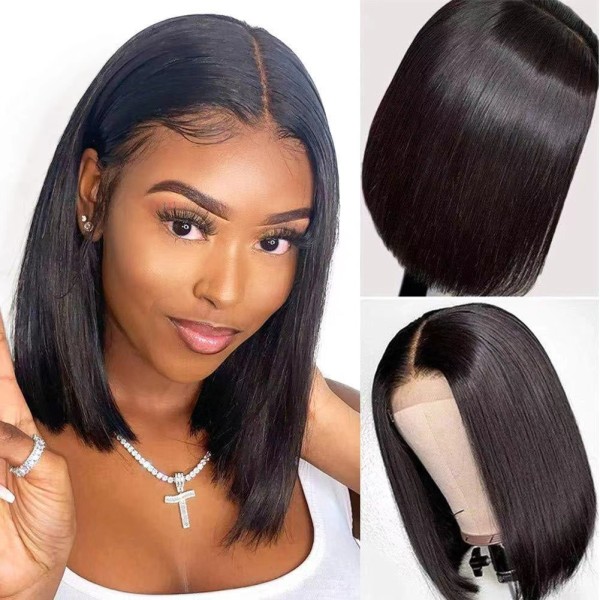 Women's Short Straight Wig High Temperature Silk Synthetic Hair