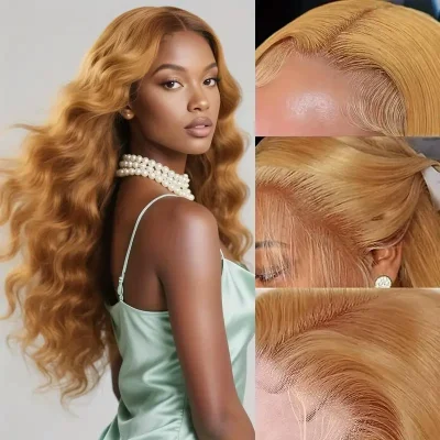 Big Wave Long Curly Hair Lace Front Wig Synthetic Fiber Full Head Cover