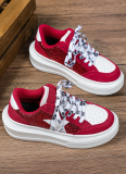 Height-Enhancing Trendy Casual Lace-Up Sneakers For Couples, Fashionable And Versatile Street Style Shoes