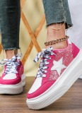 Height-Enhancing Trendy Casual Lace-Up Sneakers For Couples, Fashionable And Versatile Street Style Shoes