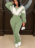 Fashionable Casual High-waisted Trousers + Cardigan Jacket Two-piece Set
