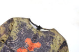 Sexy Streetwear Digital Print Long Sleeve Bodycon Jumpsuit