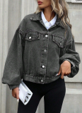 Fashionable Loose Versatile Short Denim Jacket