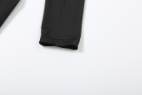 Sexy Solid Color Cross Straps O Neck Skinny Jumpsuits