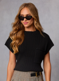 Solid Color Knitted Half Turtleneck Sweater