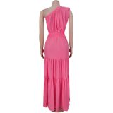 Fashionable Women'S Temperament Off-Shoulder Waist Dress