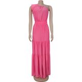 Fashionable Women'S Temperament Off-Shoulder Waist Dress