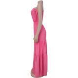 Fashionable Women'S Temperament Off-Shoulder Waist Dress