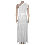 Fashionable Women'S Temperament Off-Shoulder Waist Dress
