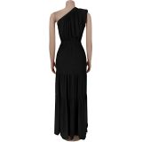 Fashionable Women'S Temperament Off-Shoulder Waist Dress