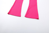 Fashionable Personality Street Style Commuting Tight Zipper Long-sleeved Jumpsuit