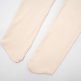 Solid Color Turtleneck Slim Fit Long Sleeve Bodysuit High Waisted Leg-Wrapped Pants Set