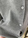 Solid Color Simple Knitted Cardigan High Waist Casual Pants Set