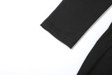 Fashionable Street Style Sexy Deep V Splicing Tight Long-sleeved Jumpsuit