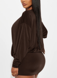 Sexy Hot Girl Deep V Bat Sleeve Long Sleeve Dress