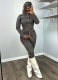 New Denim Stretch Washed Trousers Two-Piece Suit