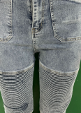 High-Waisted High-Elastic Slim-Fit Hip-Lifting Trendy Trousers Two-Piece Set