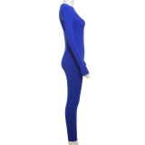 New Solid Color Tight-fitting High-waist Sports Jumpsuit