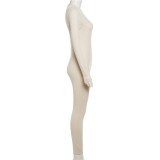 New Solid Color Tight-fitting High-waist Sports Jumpsuit