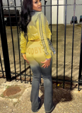 Personalized Trendy Printed Street Style Sweatshirt and Sweatpants Set