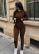 New Solid Color Tight-fitting High-waist Sports Jumpsuit