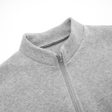 Solid Color Casual Long-sleeved Sweatshirt Top Loose Three-quarter Shorts Suit