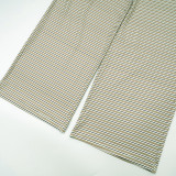 New Striped Single-Breasted Long Sleeve Drawstring Pants Two-Piece Set