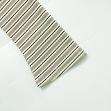 New Striped Single-Breasted Long Sleeve Drawstring Pants Two-Piece Set