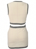 Temperamental One-Shoulder Camisole Short Top High Waist Short Skirt Suit