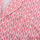 Hot-selling 7/8 Sleeve Collarless Cardigan Top with Pants Two-piece Set