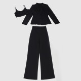 Fashionable and Elegant Commuter Pearl Lapel Suit Three-piece Suit