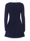 Casual Hot Girl Temperament Long Sleeve Hip Dress