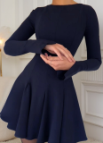 Casual Hot Girl Temperament Long Sleeve Hip Dress