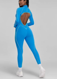 Sports Fitness Split Design With Chest Pad Breathable Tight Yoga Jumpsuit