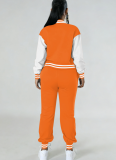 New Fashion Baseball Jacket Splicing Single-Breasted Two-Piece Suit