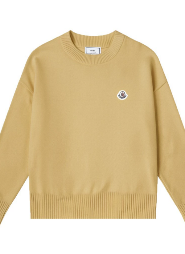 Fashion Round Neck Embroidered Sweater Autumn And Winter Warm Cable Knit Couple Pullover Sweater