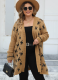 Women's Cardigan Knitted Jacket Large Size Jacquard Autumn And Winter Thick Jacket