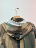New Casual Camouflage Multi-pocket Half-zip Jumpsuit