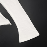 New Hot Girl Style Furry Patchwork Long-sleeved One-shoulder Asymmetrical Top