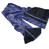 2025 Fashionable Leather Pants with Detachable Zippers and Multiple Pockets