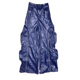 2025 Fashionable Leather Pants with Detachable Zippers and Multiple Pockets