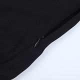 New Sexy Hollow-out Ruffled Long-sleeved Short Dress