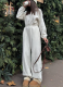 New Stylish Long-sleeved Jumpsuit With A Half-buttoned Front and Elasticated Waist