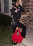 Stylish and Casual Printed Sweatshirt and Sweatpants Set