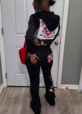 Stylish and Casual Printed Sweatshirt and Sweatpants Set